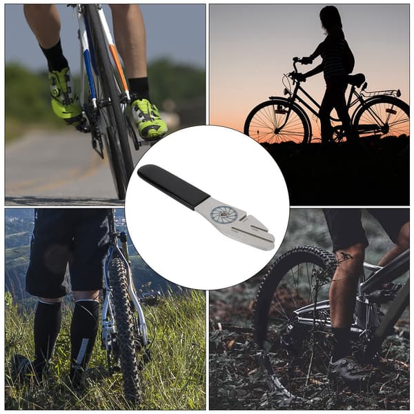 Justernøgle til cykelbremseskive i rustfrit stål med tre åbninger 15mm/18mm/42mm