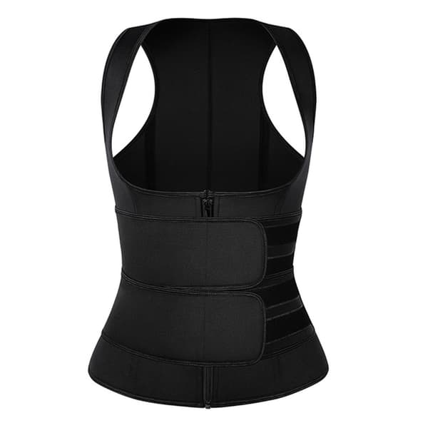 Justerbar Neopren Mavebæltevest til Kvinder, Shapewear med Lynlås