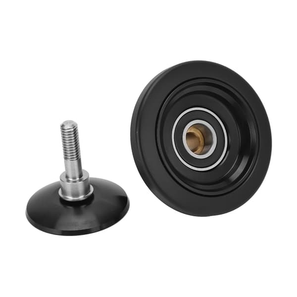 Hjælpehjul til foldecykel Easywheel aluminiumslegering CNC sort 52x35mm
