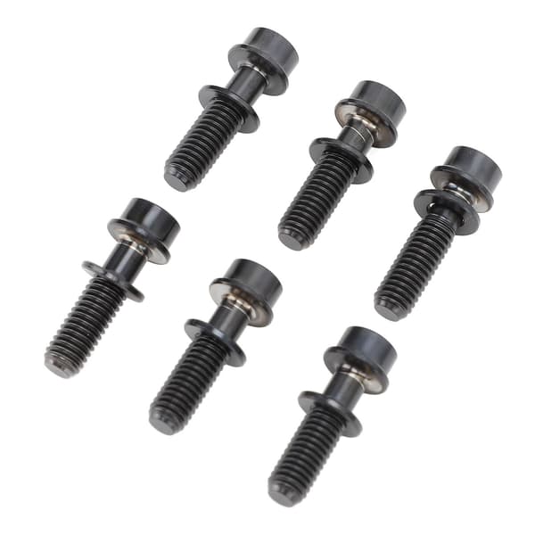 6 stk. cykelskruer titaniumlegering styr frempind M5x18mm sort MTB tilbehør