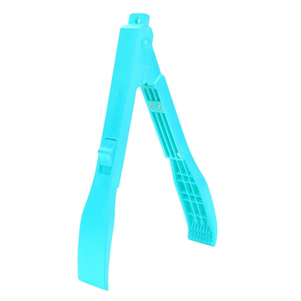 Fisketang med låseclipsgreb, plastik, til fisk, blå, 12 cm