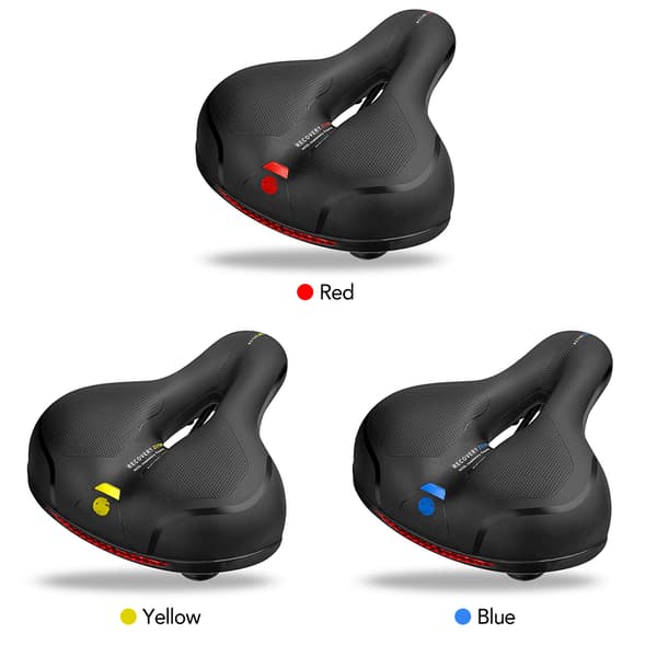 Vattentät MTB-cykelsadel med dubbel stötdämpare och \"memory foam\"