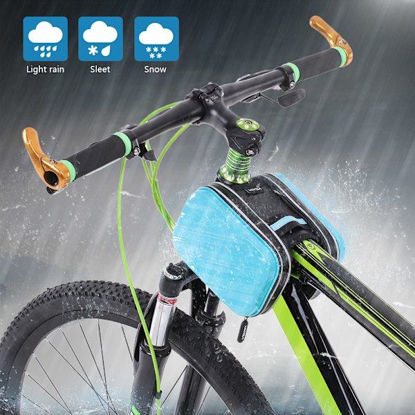 Lixada Regntät Cykelväska Fram, Två Väskor, Framram, MTB Stad