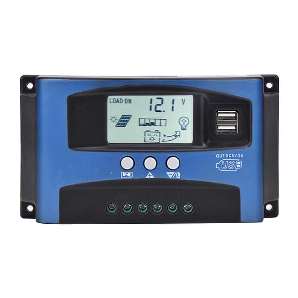 YCX-003 30-100A MPPT laddningsregulator för 12V/24V solpaneler med automatisk spårning