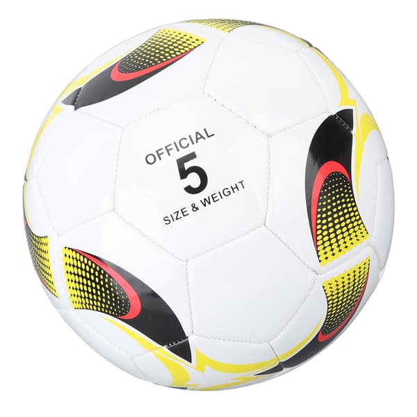 Fodbold Størrelse 5 PVC Elastisk Majsmønster Hvid Gave til Træning og Kampe
