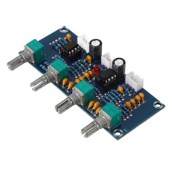 Dual-Channel NE5532 Dual-Channel Preamp Tone Board med Bas/Mellem/Diskant Justering, DC12V-24V