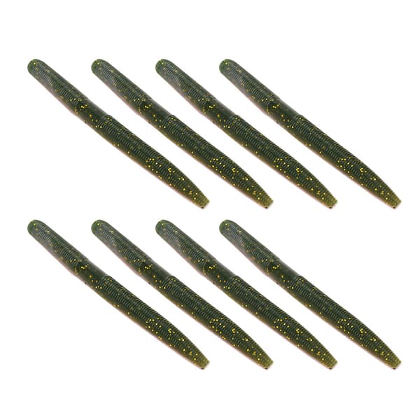 8 STK AR24 Blød Ormefiskelokke 10cm/6.5g Naturtro Simulationsfisketilbehør