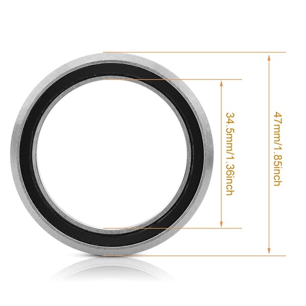 Cykel Headset Leje, Stål, 47mm, Anti-rust, Reparationsdel, Tilbehør
