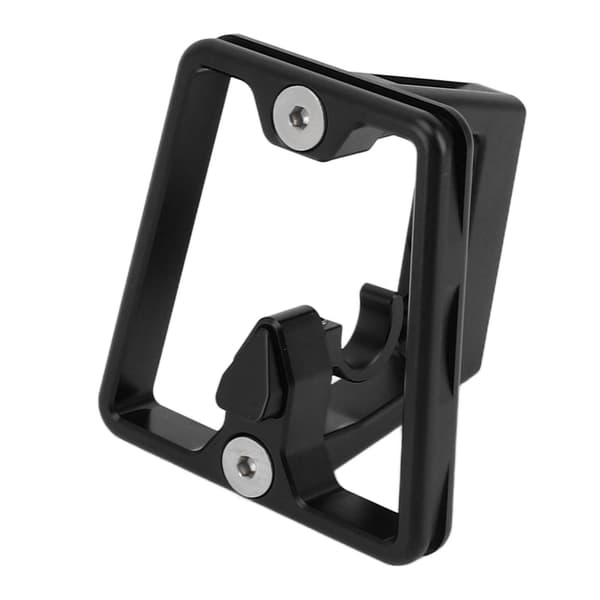Frontbagagebærerblok til foldecykel, aluminiumslegering, 3-hullers adapter med skruer, sort
