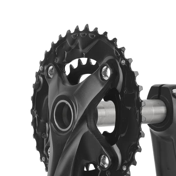 MTB Cykelkrankboks 170mm 38T Aluminiumlegering Integreret Krankboks 104BCD Sort