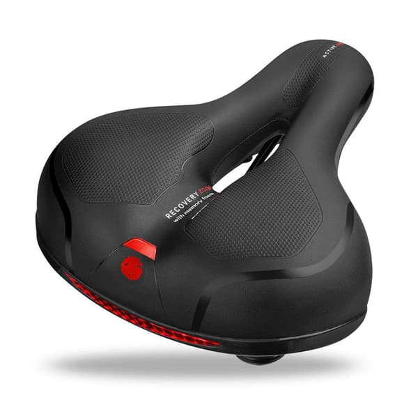Vattentät MTB-cykelsadel med dubbel stötdämpare och \"memory foam\"
