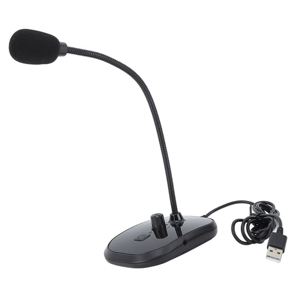 USB-dator mikrofon med övervakningsfunktion för konferensspel, inspelning och livestreaming