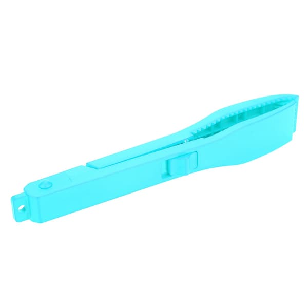 Fisketang med låseclipsgreb, plastik, til fisk, blå, 12 cm