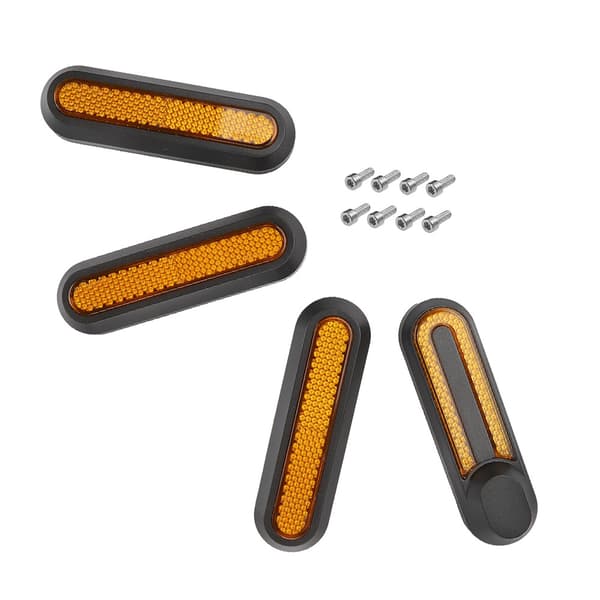 Sett med 4 dekorative deksler med refleksstriper for elektrisk sparkesykkel M365/PRO/PRO2/1S/Lite/G30 Max
