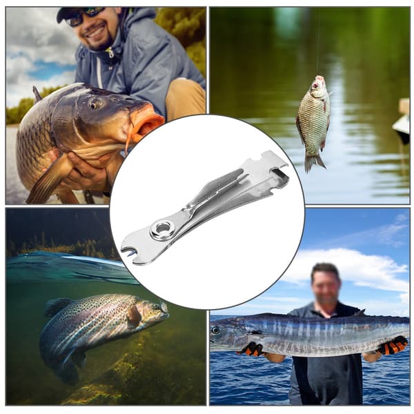 Fiskelineklipper Tang Multifunktionel Saks Fiskeredskab Rustfrit Stål 3 i 1