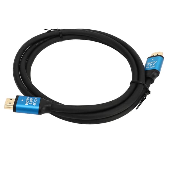 4K HD multimediegrensesnittkabel 5m PVC aluminiumslegering for TV PC bærbar PC blå