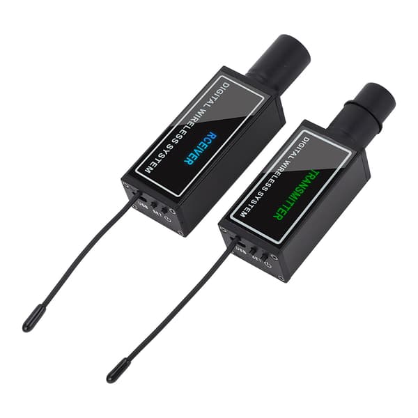 Trådløs UHF XLR USB Genopladelig Mikrofon Sender Modtager Adapter til Kamera Mixer