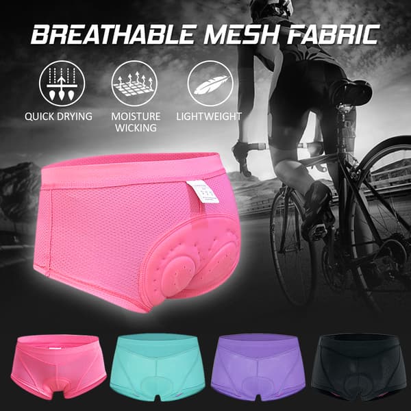 Cykelshorts för kvinnor med ventilerande och skavfri 3D-gelvaddering