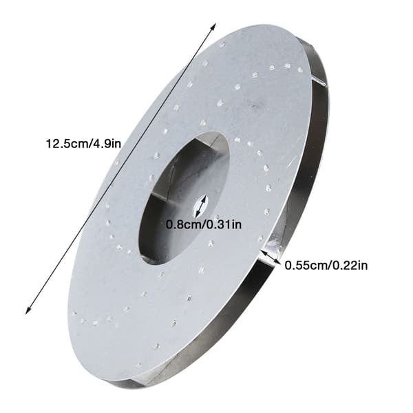 Støvsuger Roterende Ventilatorblad Motor Støvsuger Tilbehør Diameter 125mm