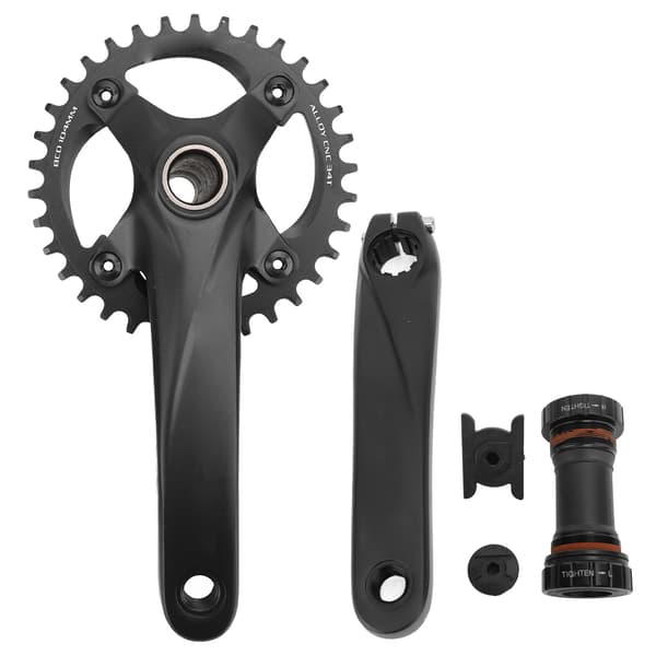 Cykelvevparti Set 34T Integrerad Platta Lättvikts Aluminiumlegering Cykeldelar MTB