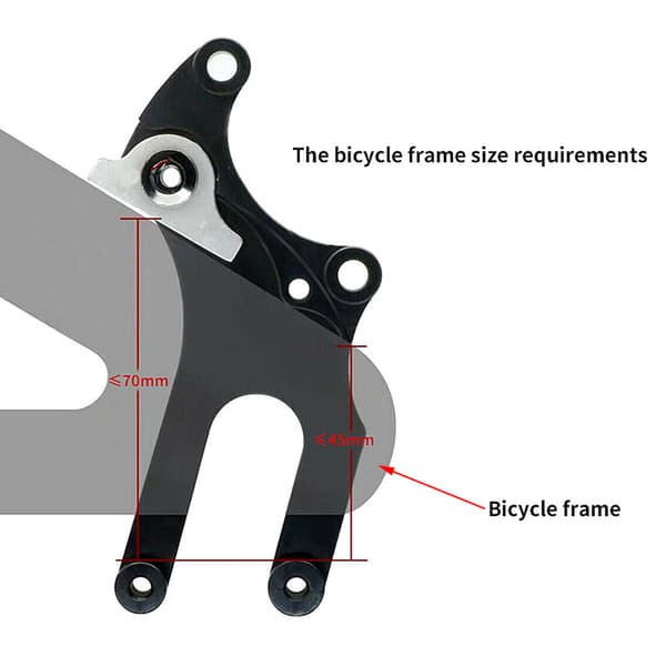 Skivebremseadapter til landevejscykel i aluminiumslegering, bremsetilbehør