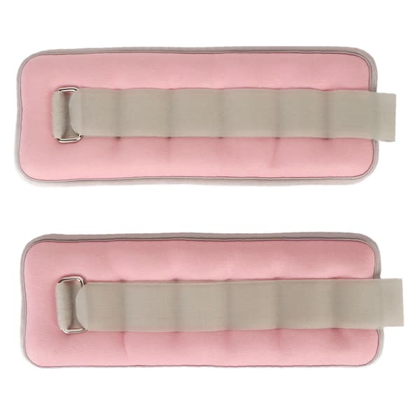 2 STK Justerbare Ankelvekter for Barn Kvinner Menn Styrketrening Rosa