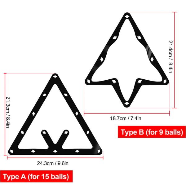 6 stk. Magic Ball Rack Holder for 9/15 baller