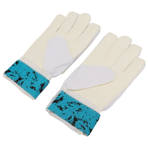 Målmandsfodboldhandsker med fingerbeskyttelse og stærkt greb, grøn/sort, 20cm-21cm