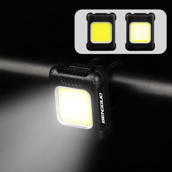 USB Genopladeligt LED For- og Baglygtesæt til Cykel med 3 Lystilstande