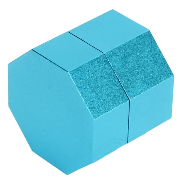 Universal åttekantet biljardkrittsholder i aluminiumslegering - blått tilbehør