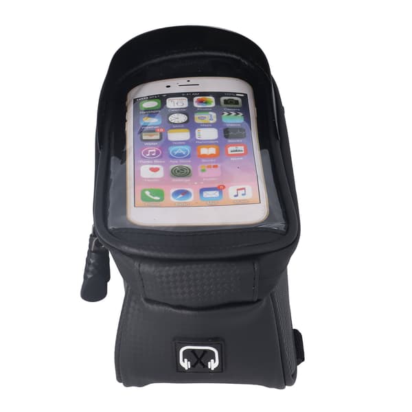 Cykeltelefontaske, EVA Hard Case, Vandtæt, Stor Kapacitet, Touchscreen-montering