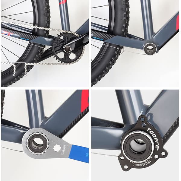 Cykelkædeguideadapter, Bundnavkonverter, Rustfrit Stål, Shimano SRAM Tilbehør