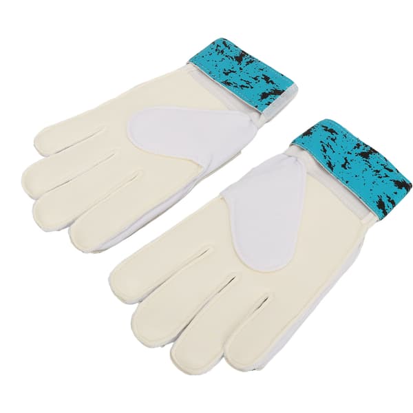 Målmandsfodboldhandsker med fingerbeskyttelse og stærkt greb, grøn/sort, 20cm-21cm