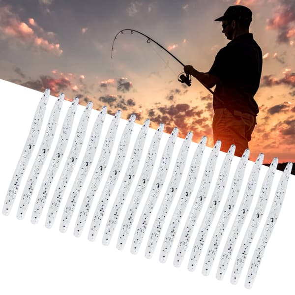 3-delt sæt bløde silikone kunstige ormeformede agn, 11 cm, 105 g, fisketilbehør #2