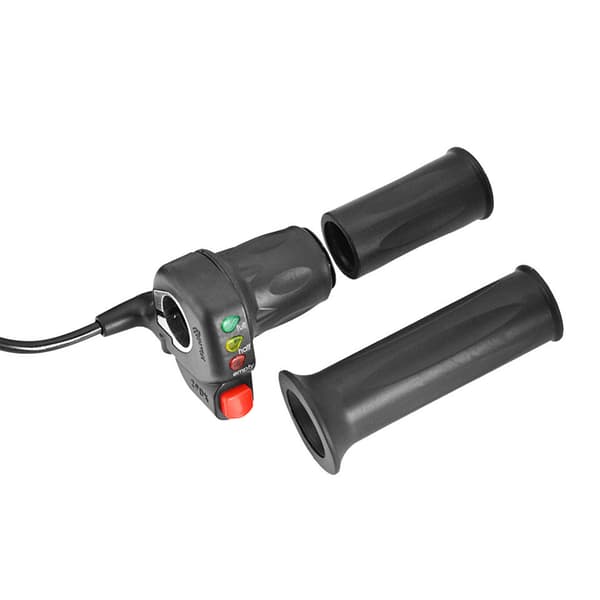 Vridgas med batteriindikator för 36V/48V elcykel, hastighetskontroll.