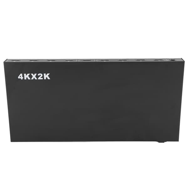 4K HD 1 ind 8 ud videosplitter med lyd til DVD STB spillekonsoller