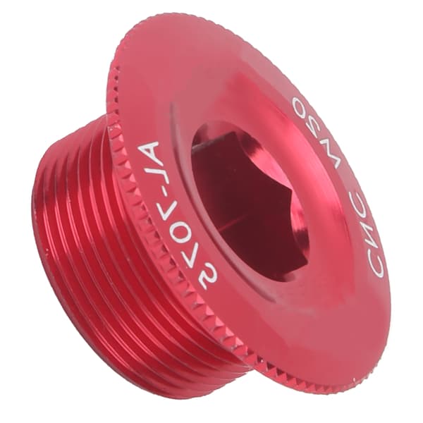 2 stk. cykelkrankdæksel M20 aluminiumslegering rød