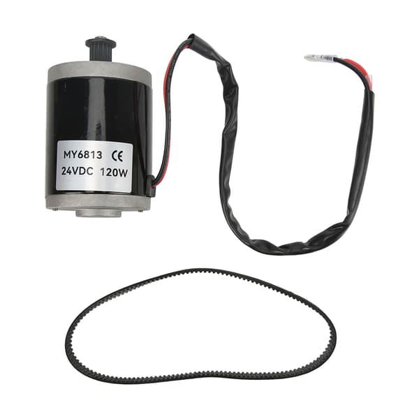 24V 120W Aluminium Rem Børstemotor til El-scooter/El-cykel