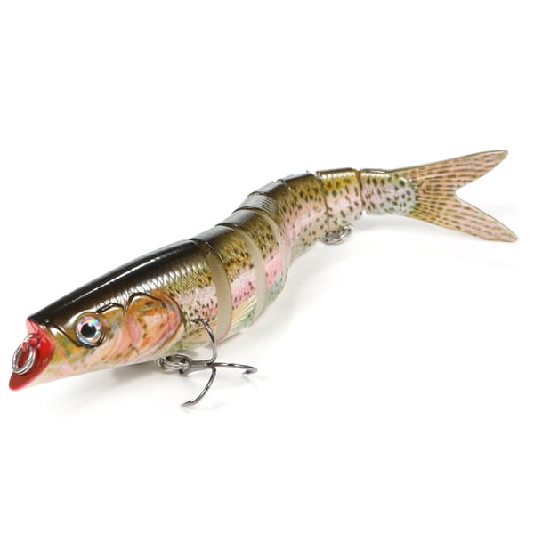 TARUOR 140mm 8-segment sjunkande fiskedrag med trekrokar