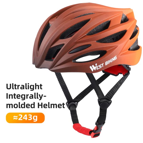 Ultralätt cykelhjälm med 28 ventilationshål, gradient PC+EPS, justerbar
