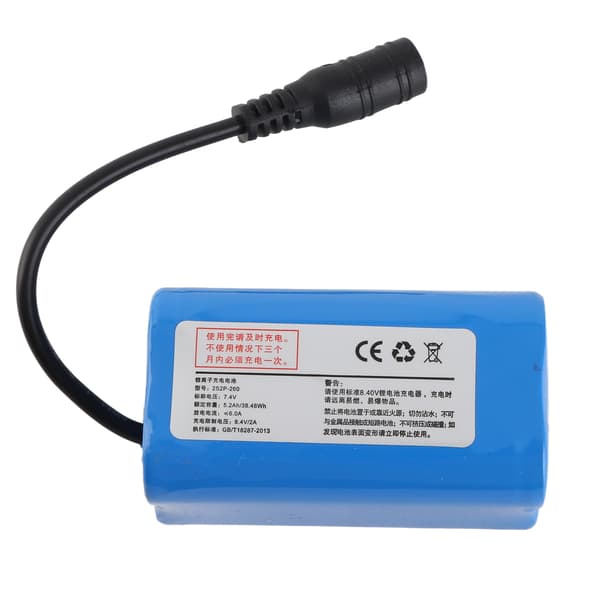 Oppladbart 7,4V 5200mAh batteri for fiskebåt erstatning