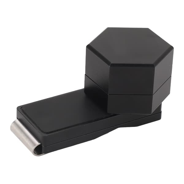 Bærbar Mini Hexagonal Magisk Billard Kridtholder med Klips og Køpude