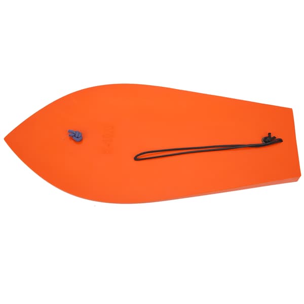 Oransje fiskeslepeplate med blå ledning, bærbart plasttilbehør, 290 mm/11,4 tommer