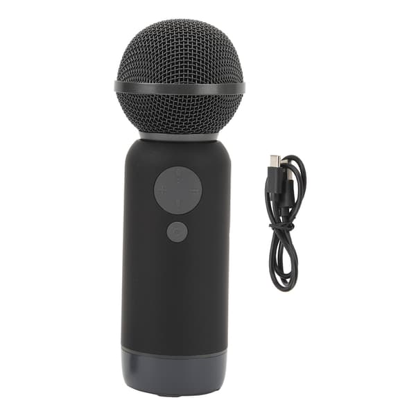 Bærbar trådløs Bluetooth-mikrofon for sang med høyttaler - Bursdagsgave