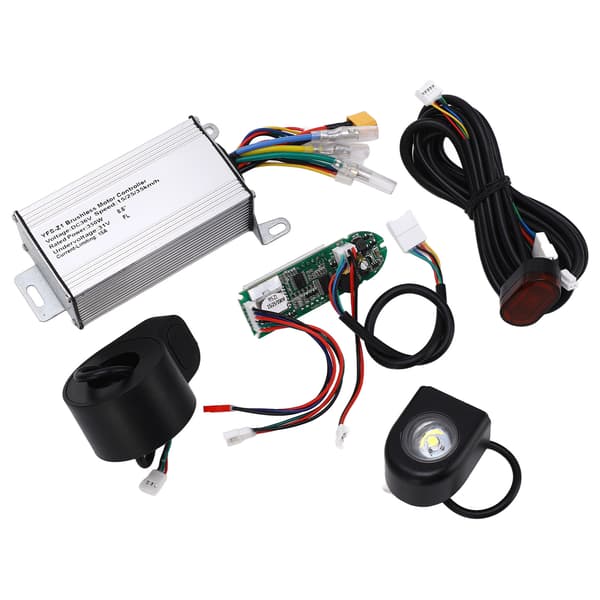 36V El-løbehjul Controller Kit med Bremsegreb, Printplade, Lys, Aluminium, ABS