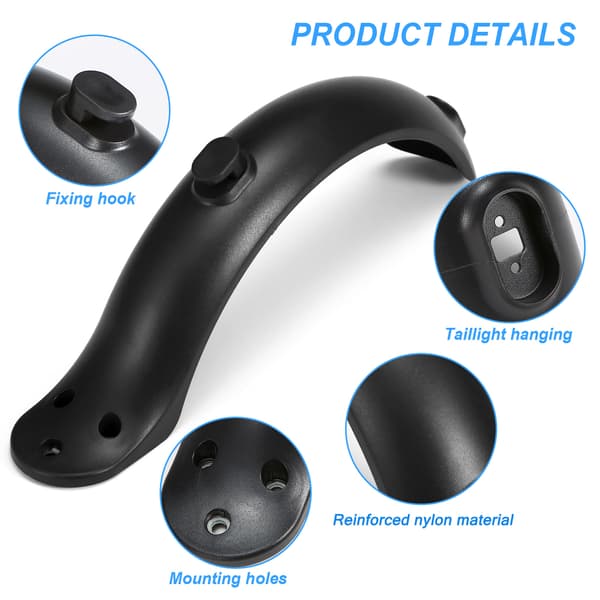 Bakskjermdeksel for Xiaomi M365 Scooter Erstatningstilbehør Nylon