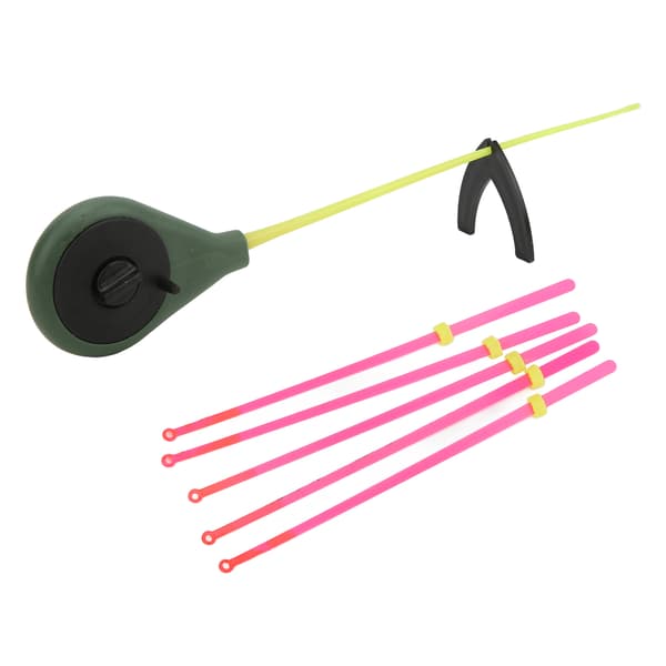 Mini isfiskespökit med bärbar ABS-topp för vinterfiske, 20 cm