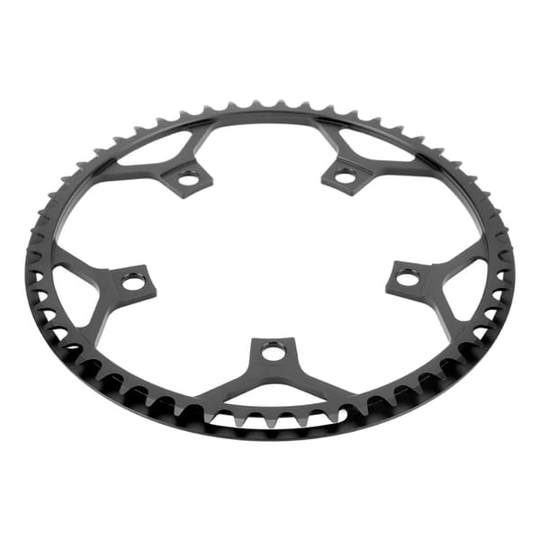 53T rundt tandhjul til foldecykel, CNC aluminiumslegering, slidstærkt, sort