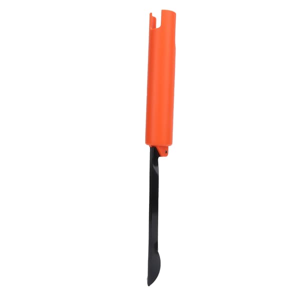 Sammenklappelig fiskestangholder, orange, jordindsats, rustfrit stål, ABS-kompatibel