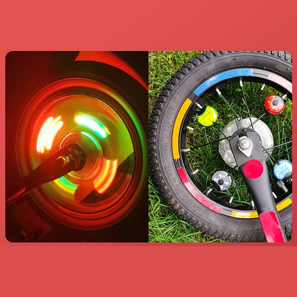 Smart LED-sykkelhjullys, nattesikkerhetslys, vanntett for barnas balansesykkel